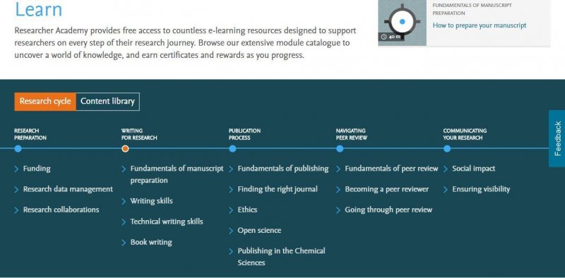 كورس مجاني للبحث العلمي من Elsevier Researcher Academy: فرصة لا تعوض