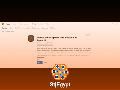 إدارة المساحات ومجموعات البيانات في Power BI