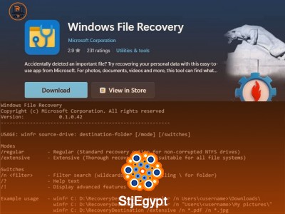 استعادة الملفات المحذوفة بسهولة مع أداة Windows File Recovery من مايكروسوفت