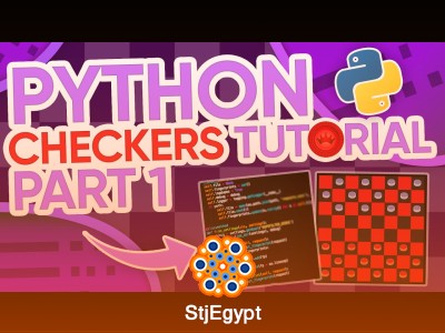 Python Pygame Checkers Full Course – Build a Board Game