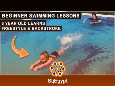 6-Year-Old Learning Freestyle & Backstroke | Beginner Swimming Lessons