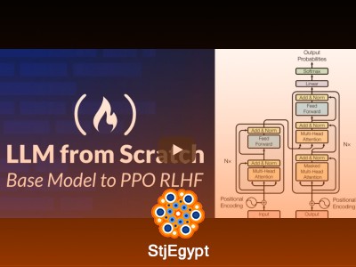 LLMs from Scratch – Build a Complete LLM with PyTorch (Full Course)