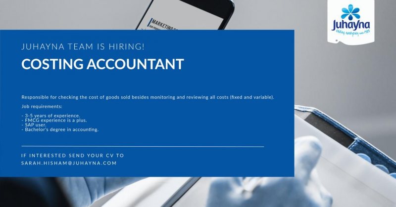 Costing Accountant at Juhayna - STJEGYPT