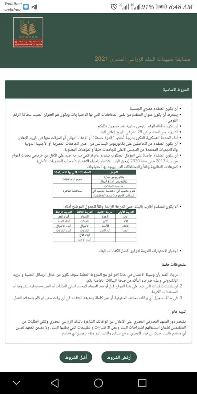 البنك الزراعي المصري  يطلب حديثي التخرج بجميع المحافظات - STJEGYPT