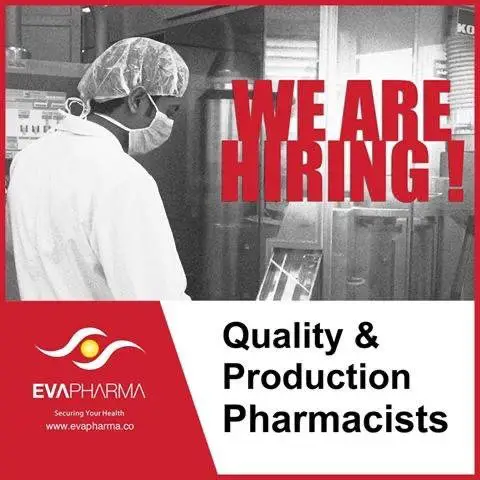 Quality control analyst,EVA Pharma - STJEGYPT