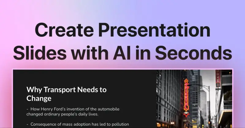 موقع Slides AI ( PowerPoint بالذكاء الاصطناعي ) - STJEGYPT