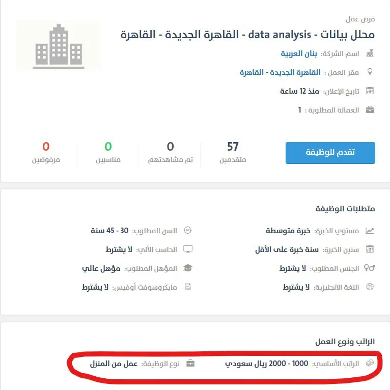 محلل بيانات - بنان العربية - STJEGYPT