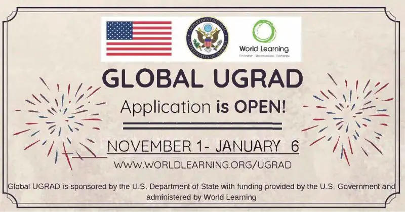 منحة GLOBAL UGRAD لتبادل الثقافي - STJEGYPT