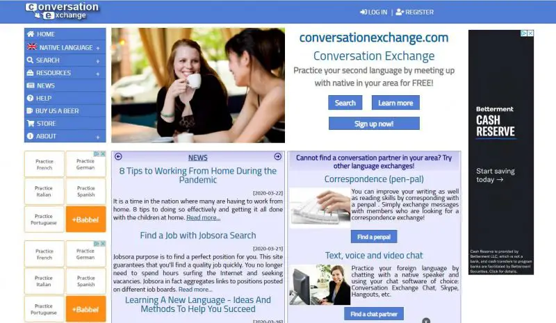 موقع  لتبادل و تعلم  الغات Conversation exchange - STJEGYPT