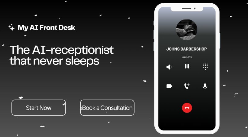 موقع My AI Front Desk: برنامج استقبال افتراضي لتبسيط الجدولة والإجابة على الاستفسارات باستخدام الذكاء الاصطناعي