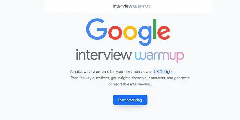 Grow with google موقع (اداة Interview Warmup) - STJEGYPT