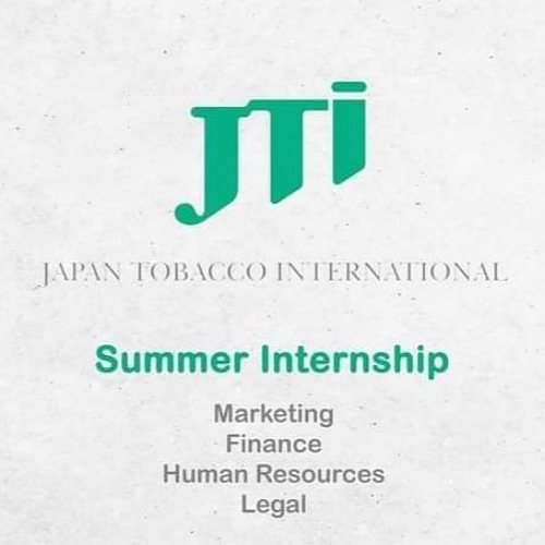 Internship People & Culture-Japan Tobacco - STJEGYPT