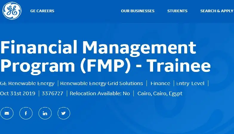 Financial Management Program (FMP) - Trainee - STJEGYPT