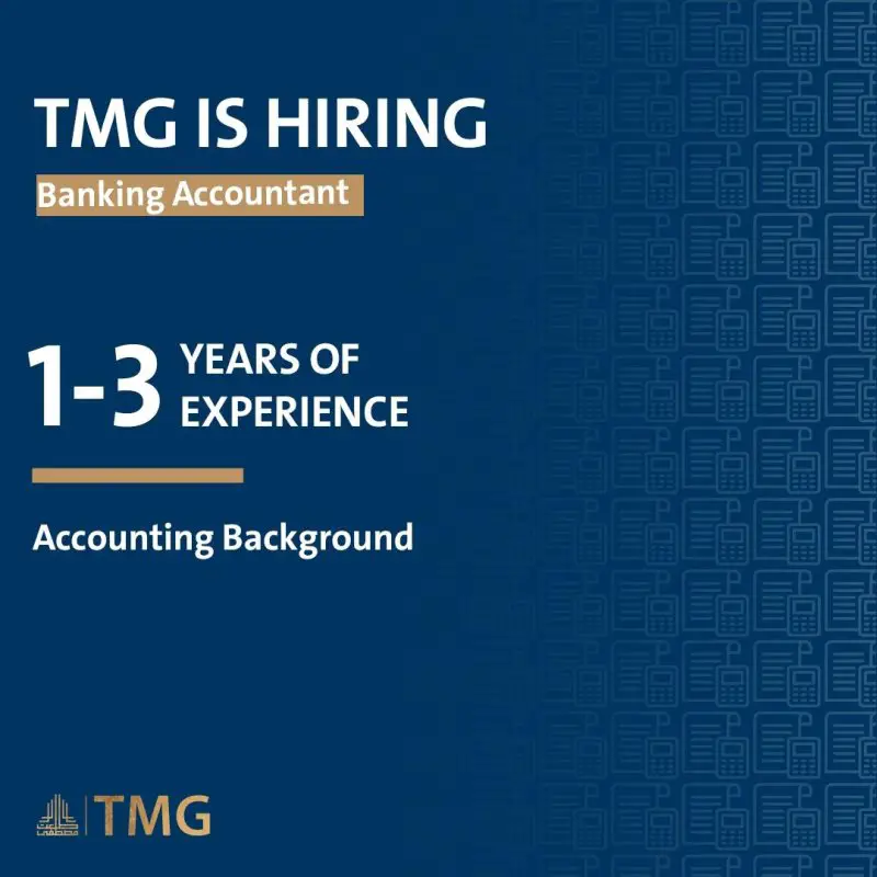 Banking Accountant at TMG - STJEGYPT