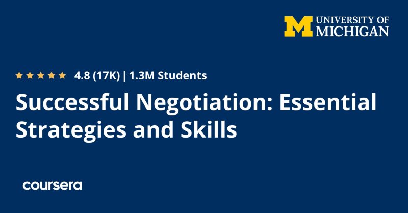 مهارات التفاوض الناجح من جامعة University of Michigan - STJEGYPT