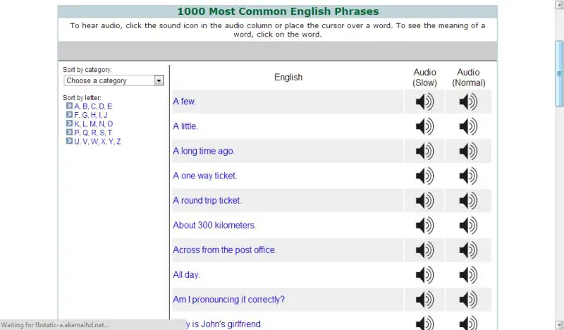 موقع أكثر 1000 جملة شائعة بالنطق تحسين مهارة المحادثة بالإنجليزي - STJEGYPT
