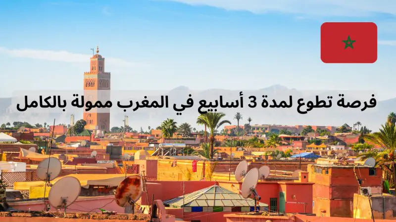 فرصة تطوع لمدة 3 أسابيع في المغرب ممولة بالكامل - STJEGYPT