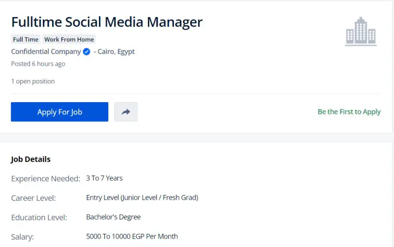 Social Media Manager - STJEGYPT