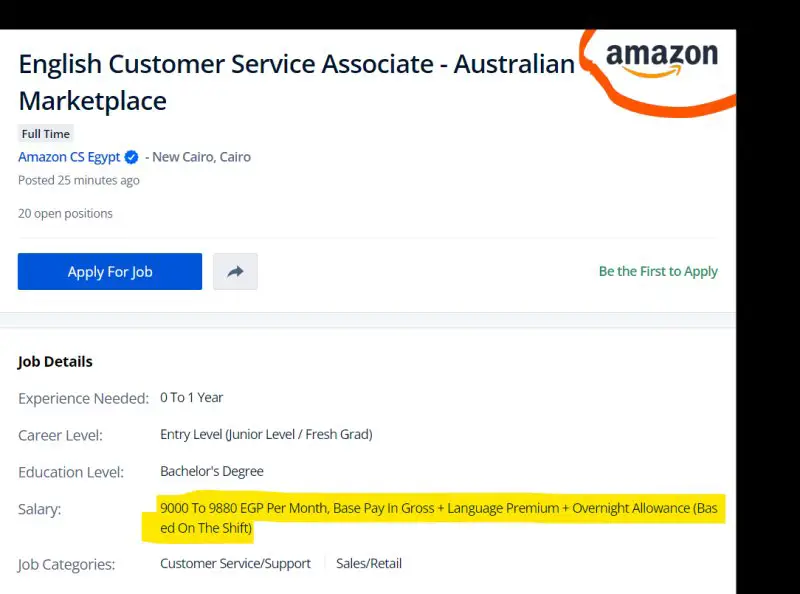 Customer Service - Amazon - STJEGYPT